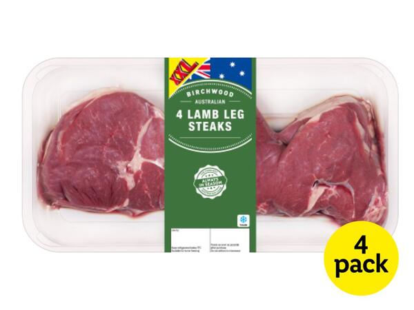 Birchwood 4 Lamb Leg Steaks