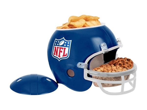 Distributeur de snacks en forme de casque NFL