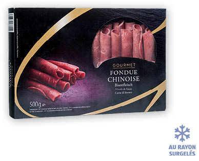 Viande de bison pour fondue chinoise GOURMET