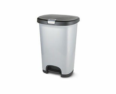 Easy Home 12.78-Gallon Lockable Step-On Wastebasket