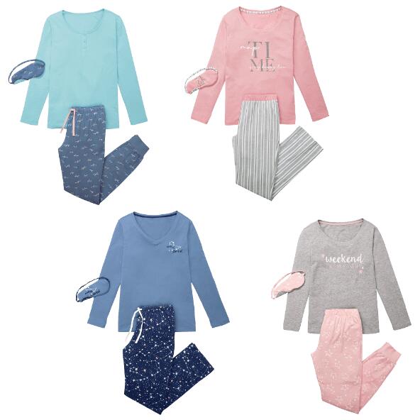 QUEENTEX(R) 				Pyjama avec masque sommeil pour femmes