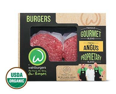 Wahlburgers 
 Fresh Gourmet Blend Angus Beef Burgers