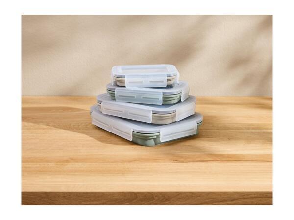 Silvercrest Collapsible Rectangular Food Storage Containers - 4 Pieces
