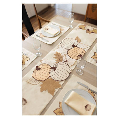 15" x 35" Table Centerpiece - Neutral Pumpkin