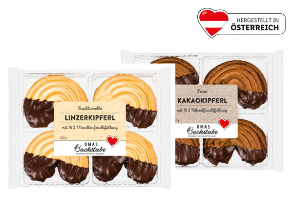 Linzer- oder Kakaokipferl