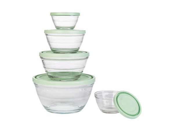 SILVERCREST(R) Skålesæt af glas