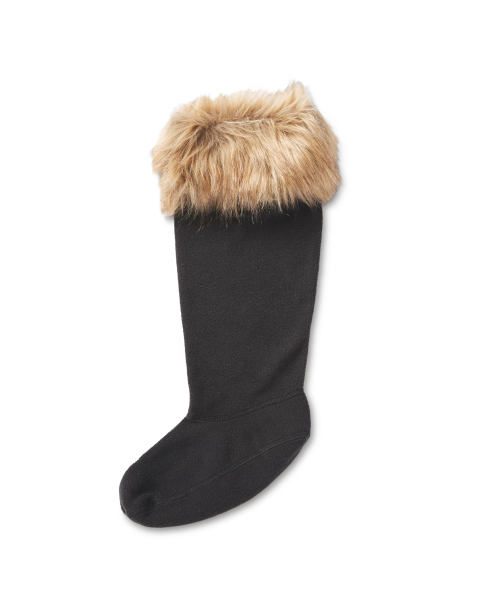 Crane Faux Fur Kids' Welly Socks