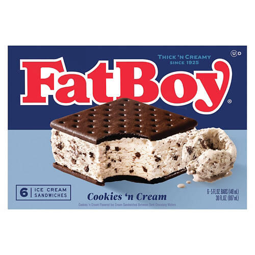Cookie 'n Cream Ice Cream Sandwiches, 6 count