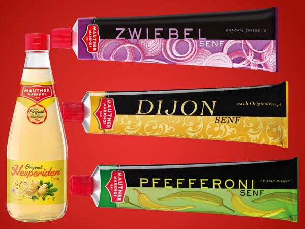 Hesperidenessig oder Spezialsenf