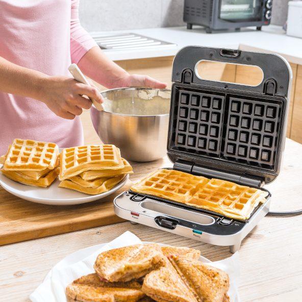 Combitoestel voor croques en wafels/grill