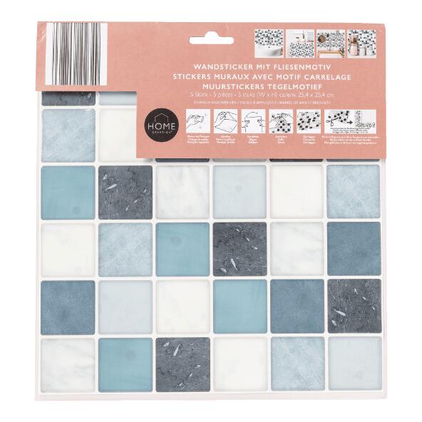 HOME CREATION(R) 				Stickers muraux à motif de carrelage, 5 pcs