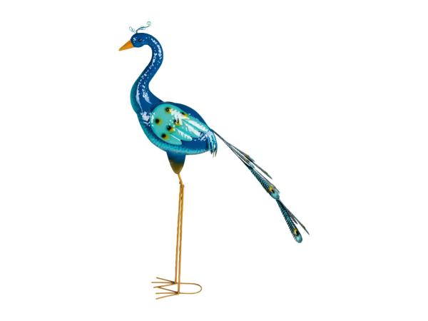 Livarno Home Metal Peacock Bird Ornament - Closed Tail