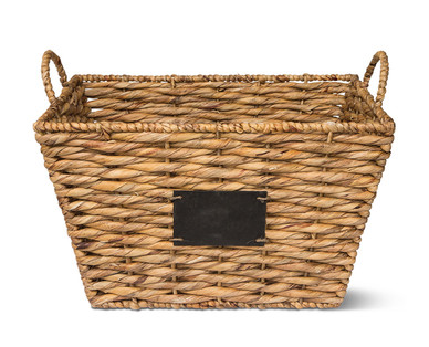 Easy Home Woven Water Hyacinth Basket
