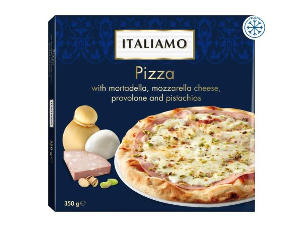 Italiamo Mortadella, Mozzarella, Provolone & Pistachio Pizza