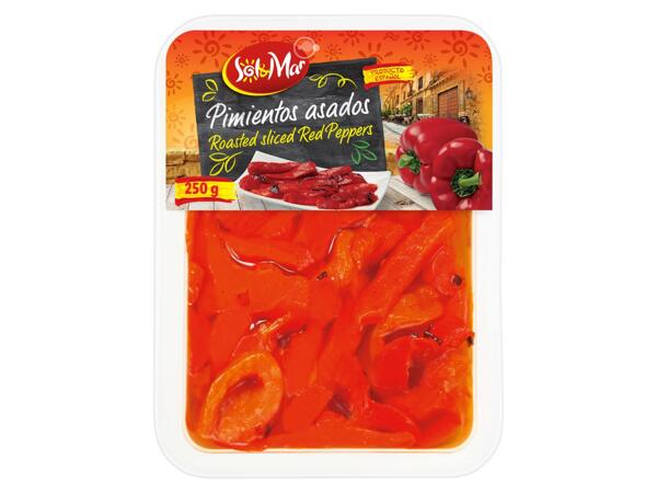 Gebackene rote Paprika