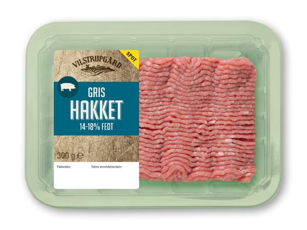 Hakket gris eller hakket gris og kalv