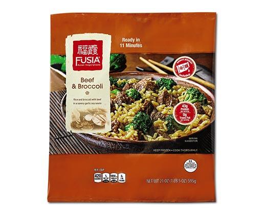 Fusia Asian Inspirations 
 Beef and Broccoli or Beef Lo Mein