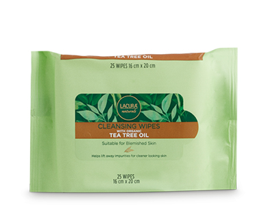 Tea Tree Oil Cleansing Wipes 25pk