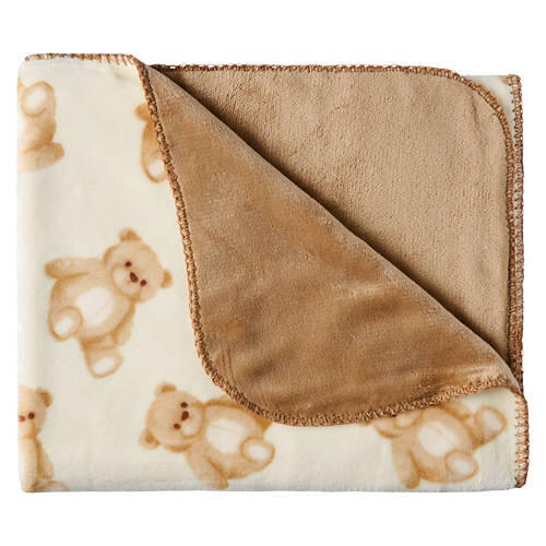 30" X 40" Warm & Cozy Baby Blanket, Bears Print