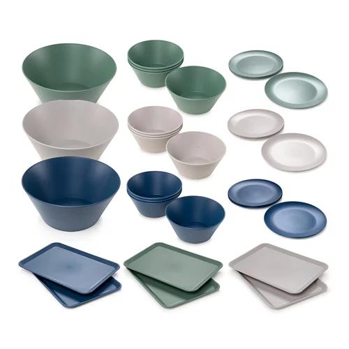 CROFTON Kunststoff Geschirr-Set