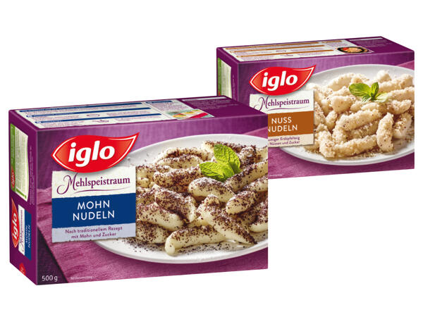 Iglo Mohn- oder Nussnudeln
