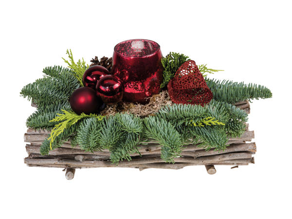 Adventsdekoration på træ