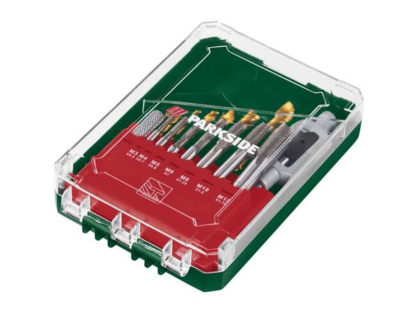 Parkside Drill Bit & Tap Set - 15 Piece Set