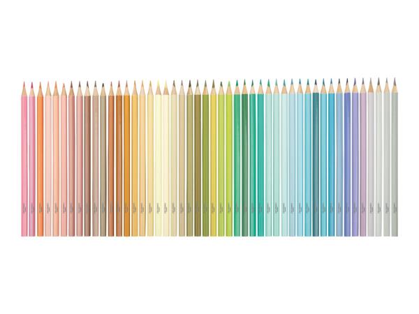 Crelando Pastel Colouring Pencils - 48 Piece Set