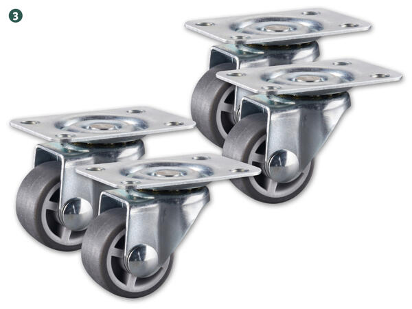 Rollen-Set, 4 Stück
