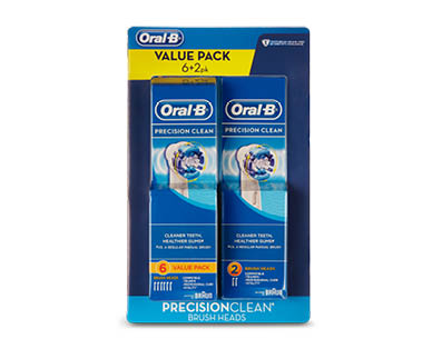 Oral-B Precision Clean Toothbrush Replacement Heads 8pk