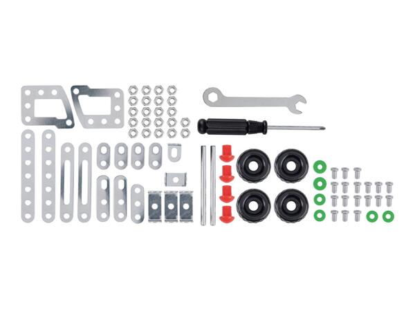 Playtive Build Your Own Metal Forklift Truck Kit - 80 Piece Set