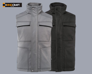 KINGCRAFT FASHION Herren-Arbeits-Softshellweste