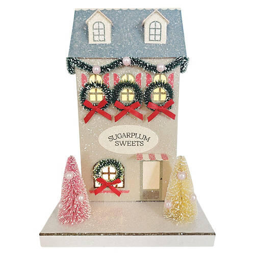LED Paper Glitter House - Sugarplum Sweets
