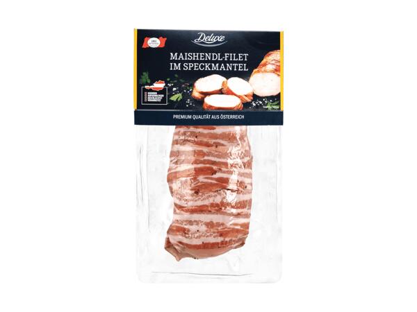 Frisches Maishendl-Filet im Speckmantel