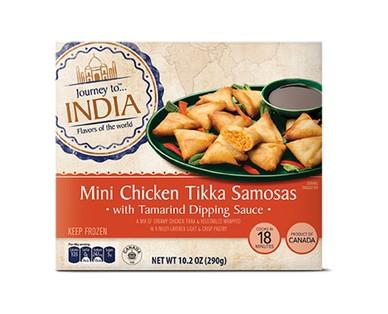 Journey To...Chicken Tikka or Vegetable Samosas