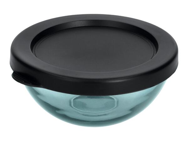 Silvercrest Black Glass Bowl Set - 5 Pieces
