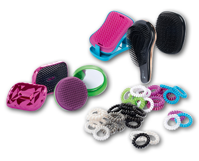 Brosse démêlante/Élastiques pour cheveux en forme de spirale
