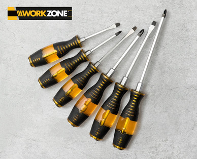 WORKZONE Durchschlag-Schraubendreher-Set, 6-teilig