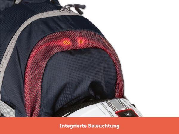 Fahrrad-Rucksack mit LED-Beleuchtung