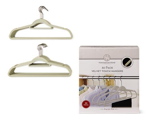 Huntington Home 30-Pack Velvet Hangers - Aldi - US - Specials archive