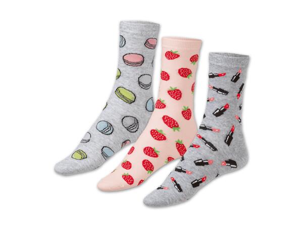 Damen Socken, 3 Paar