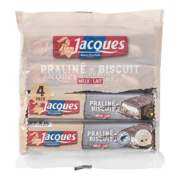 JACQUES(R) 				Schokoladenriegel Praliné-Biskuit