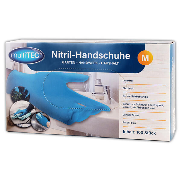 Puderfreie Nitril-Handschuhe 100er
