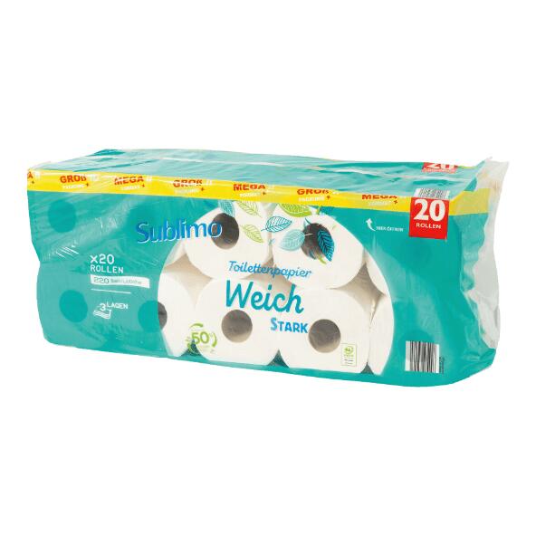 SUBLIMO(R) 				Toiletpapier XXL, 20 st.
