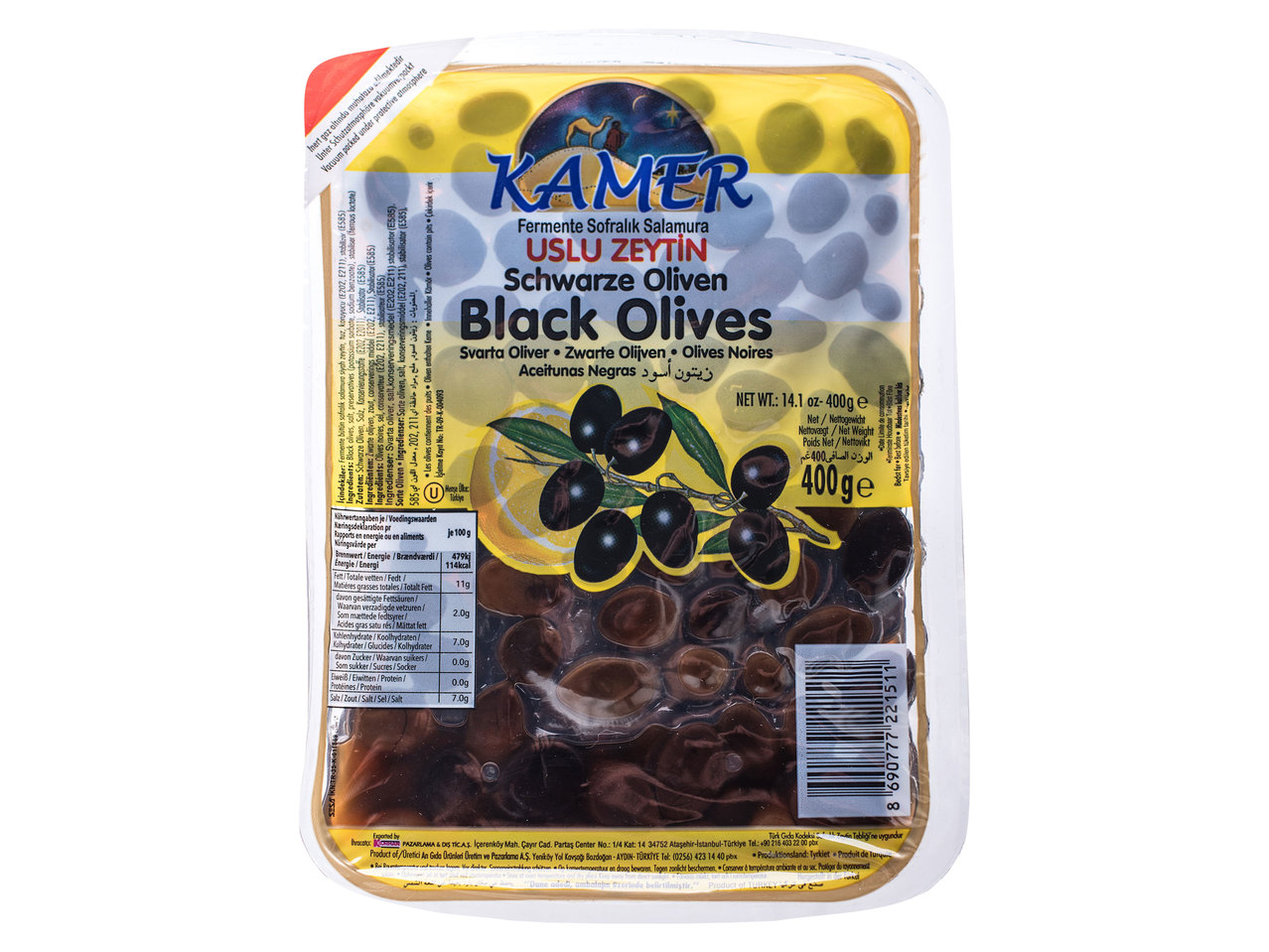 KAMER Schwarze Oliven