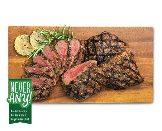 Never Any! 
 Fresh Butterflied Lamb Leg Rosemary Garlic or Unseasoned