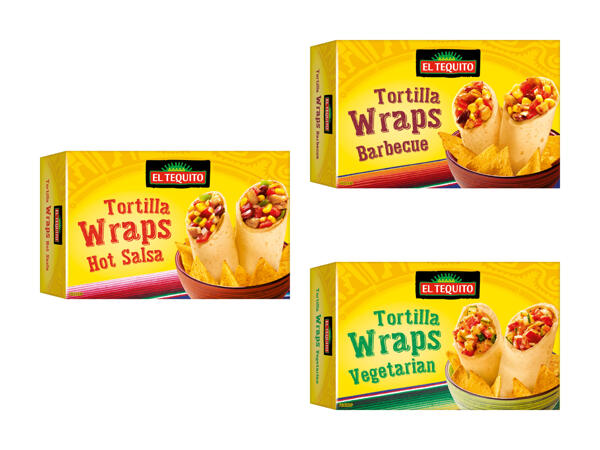 Wraps de tortilla garnis