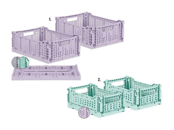 Boîte pliante/​set de boîtes pliantes, set de 2