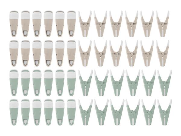 Livarno Home Soft Grip Clothes Pegs - 24 pack