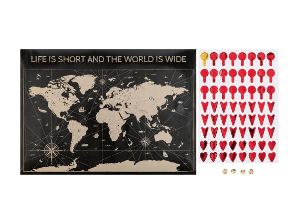 UNITED OFFICE(R) Plakat med verdenskort